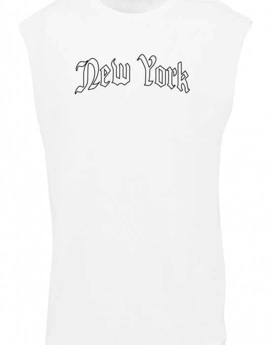 Тениска New York Wording Sleeveless Tee white XXL Тениска New York Wording Sleeveless Tee white XXL