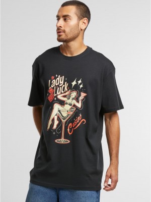 Тениска Lady Luck Oversize Tee black XXL