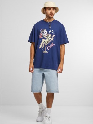Тениска Lady Luck Oversize Tee darkblue XXL