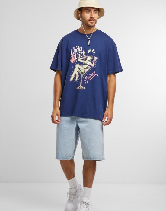 Тениска Lady Luck Oversize Tee darkblue XXL