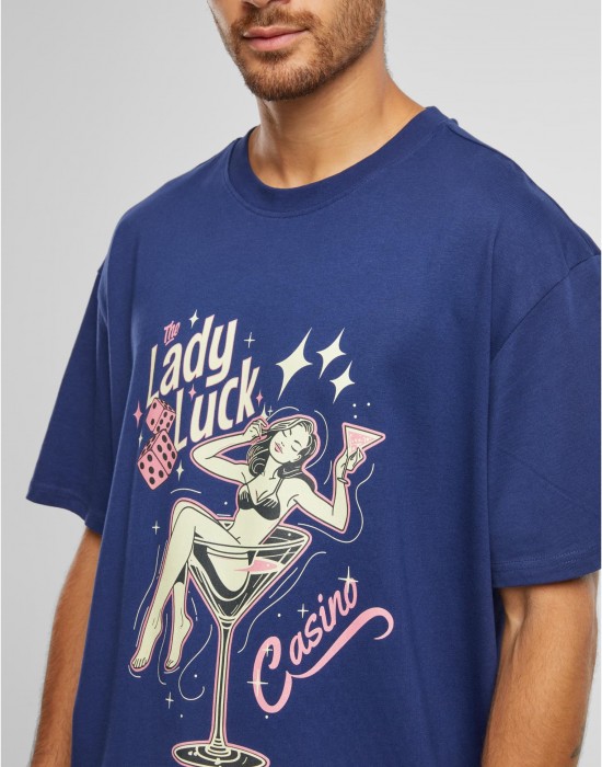 Тениска Lady Luck Oversize Tee darkblue XXL