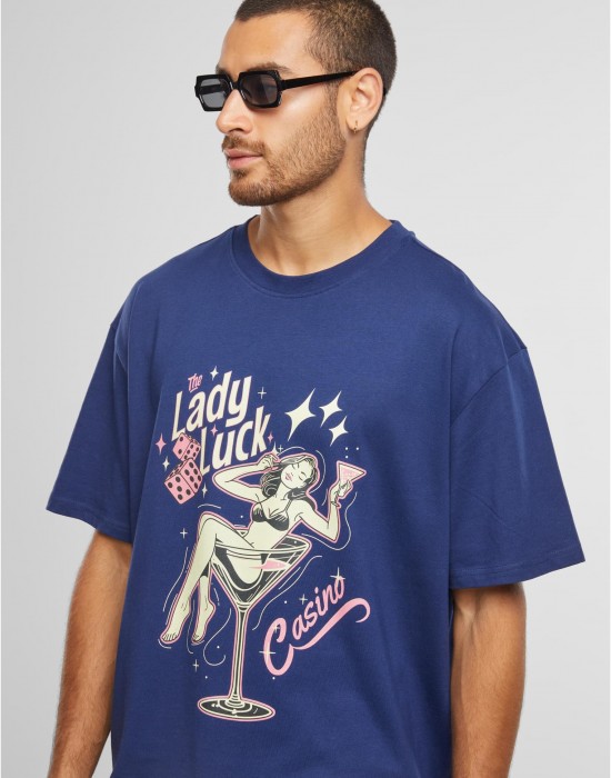 Тениска Lady Luck Oversize Tee darkblue XXL