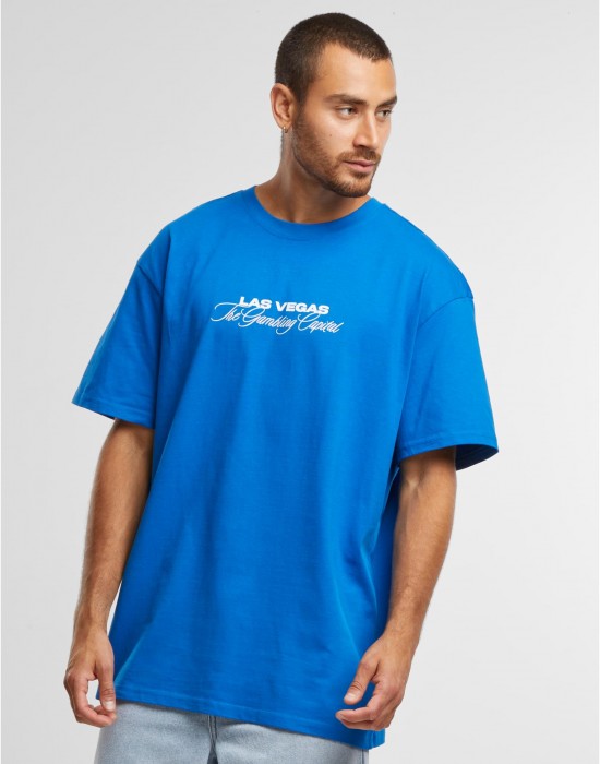 Тениска Gambling Capital Oversize Tee cobalt blue XXL Тениска Gambling Capital Oversize Tee cobalt blue XXL