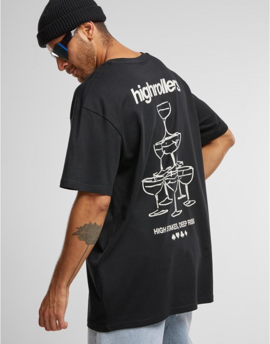 Тениска Highrollers Oversize Tee black XXL