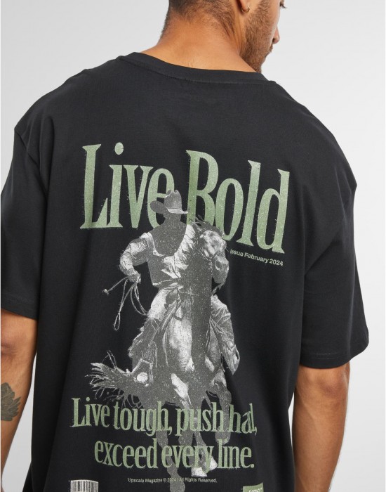 Тениска Live Bold Oversize Tee black XXL Тениска Live Bold Oversize Tee black XXL