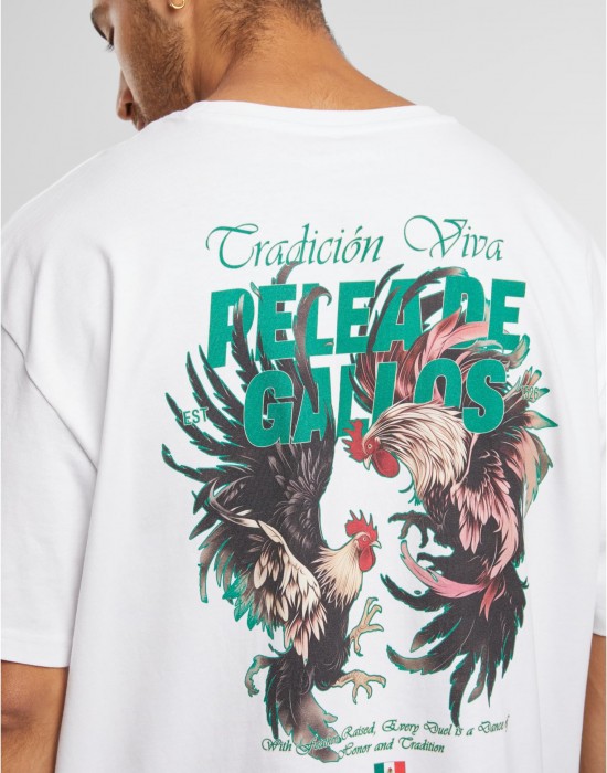 Тениска Pelea De Gallos Oversize Tee white XXL Тениска Pelea De Gallos Oversize Tee white XXL