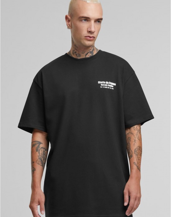 Тениска Ghetto de France Oversize Tee black XXL