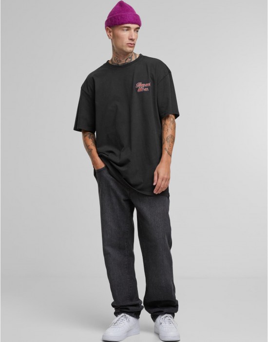 Тениска L.A Not Like Us Acidwash Oversize Tee black XXL Тениска L.A Not Like Us Acidwash Oversize Tee black XXL