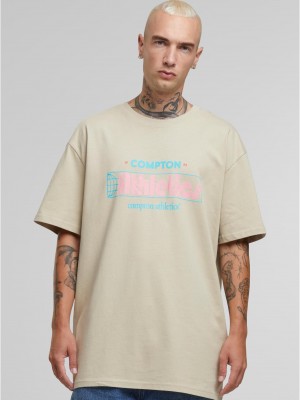 Тениска Compton Athletic Club Oversize Tee sand XXL