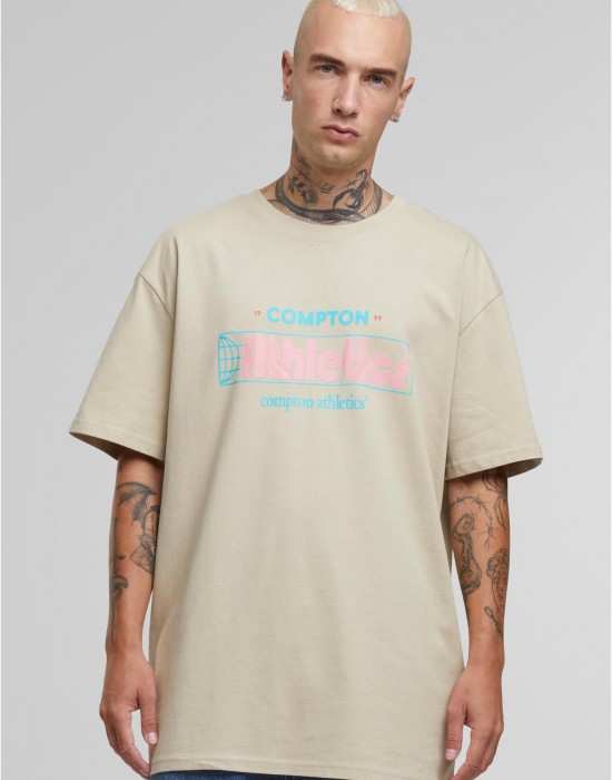 Тениска Compton Athletic Club Oversize Tee sand XXL Тениска Compton Athletic Club Oversize Tee sand XXL
