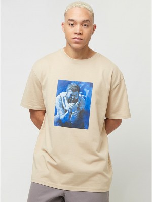 Тениска Post Malone Tracklist Oversize Tee wetsand XXL