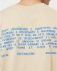 Тениска Post Malone Tracklist Oversize Tee wetsand XXL Тениска Post Malone Tracklist Oversize Tee wetsand XXL