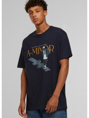 Тениска A-Minor Oversize Tee navy XXL