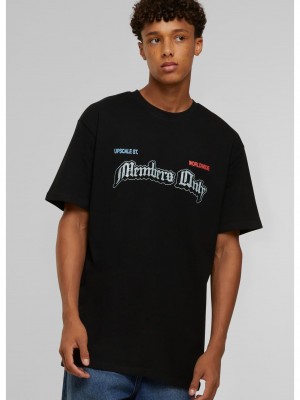 Тениска Only Members Oversize Tee black XXL