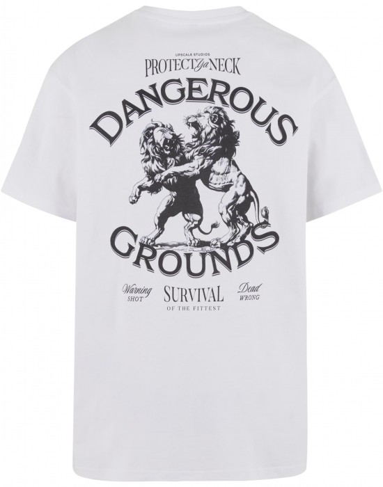 Тениска Dangerous Grounds Oversize Tee white XXL Тениска Dangerous Grounds Oversize Tee white XXL