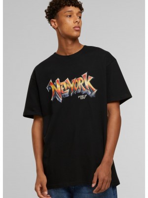 Тениска NY Graffiti Oversize Tee black XXL