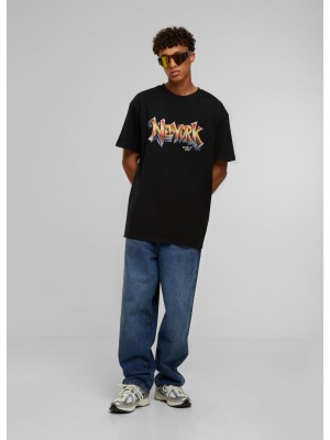 Тениска NY Graffiti Oversize Tee black XXL
