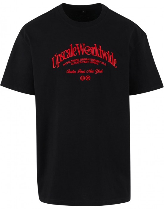 Тениска Upscale World Wide Heavy Oversize Tee black XXL Тениска Upscale World Wide Heavy Oversize Tee black XXL