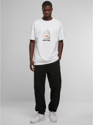 Тениска Poisson Rouge Heavy Oversize Tee white XXL