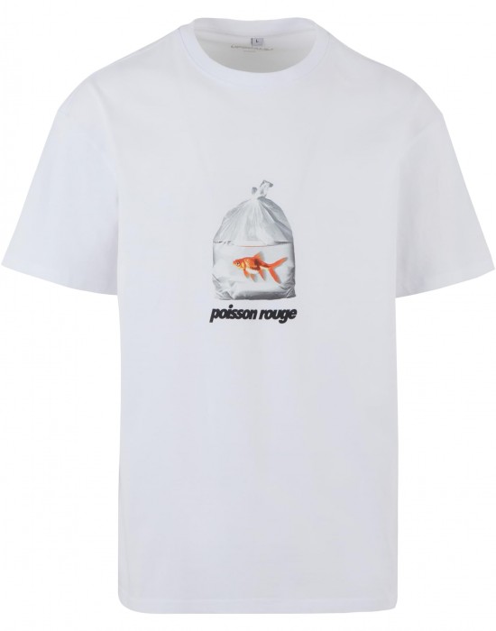 Тениска Poisson Rouge Heavy Oversize Tee white XXL Тениска Poisson Rouge Heavy Oversize Tee white XXL