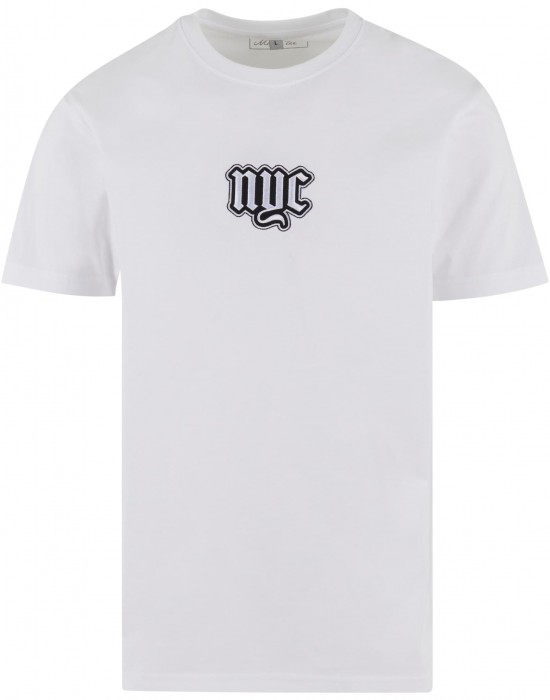 Тениска NYC Old English Wording Patch Tee white XXL Тениска NYC Old English Wording Patch Tee white XXL