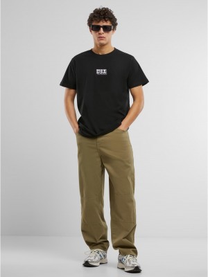 Тениска USA College Wording Patch Tee black XXL