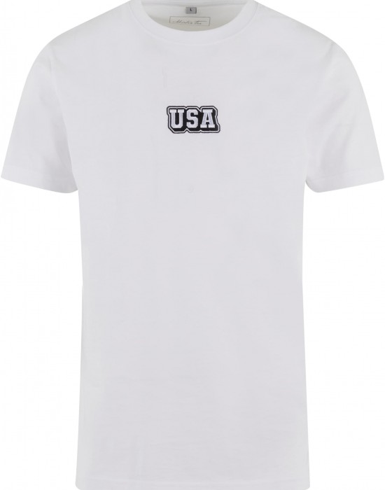 Тениска USA College Wording Patch Tee white XXL Тениска USA College Wording Patch Tee white XXL