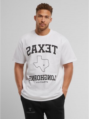 Тениска Texas Longhorns Mirrored Oversize Tee white XXL Тениска Texas Longhorns Mirrored Oversize Tee white XXL