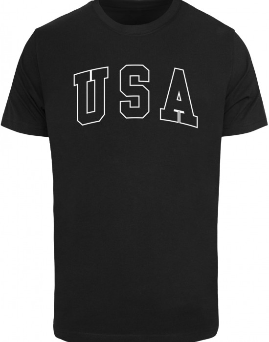 Тениска USA  Wording Tee black XXL Тениска USA  Wording Tee black XXL