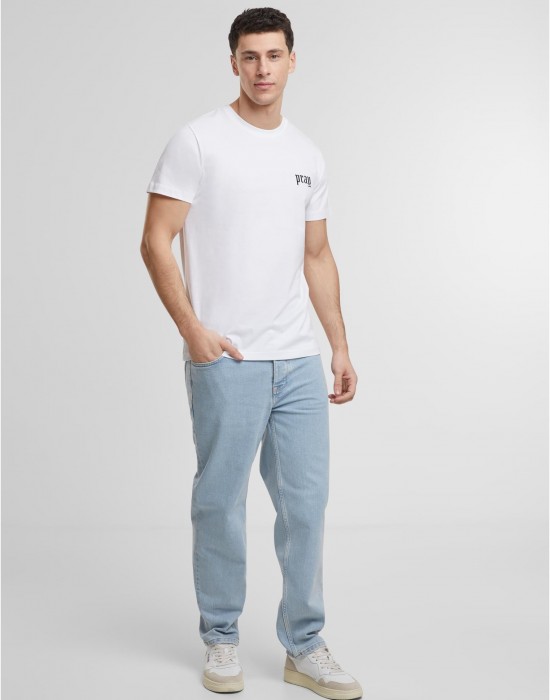 Тениска Pray Old English Wording EMB Tee white XXL Тениска Pray Old English Wording EMB Tee white XXL