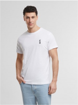 Тениска King Card EMB Tee white XXL Тениска King Card EMB Tee white XXL