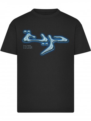 Тениска True Freedom Chrome Oversize Tee black XXL Тениска True Freedom Chrome Oversize Tee black XXL