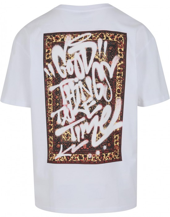 Тениска Good Things Take Time Oversize Tee white XXL Тениска Good Things Take Time Oversize Tee white XXL