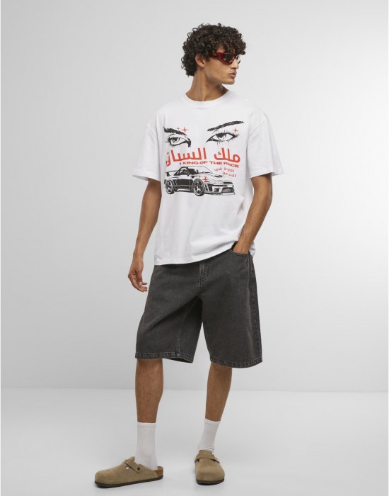Тениска King Of The Race Oversize Tee white XXL Тениска King Of The Race Oversize Tee white XXL