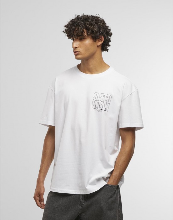 Тениска Speed Demon Oversize Tee white XXS Тениска Speed Demon Oversize Tee white XXS
