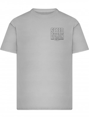 Тениска Speed Demon Oversize Tee lightasphalt XXL Тениска Speed Demon Oversize Tee lightasphalt XXL