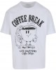 Тениска Life Happens Coffee Helps Oversize Tee white XXL Тениска Life Happens Coffee Helps Oversize Tee white XXL