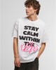 Тениска Stay Calm In Chaos Oversize Tee white XXL Тениска Stay Calm In Chaos Oversize Tee white XXL