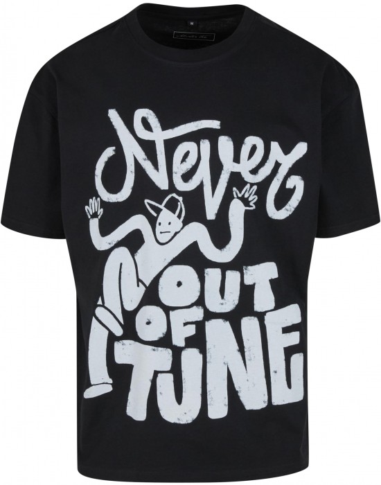 Тениска Never Out Of Tune Oversize Tee black XXL Тениска Never Out Of Tune Oversize Tee black XXL