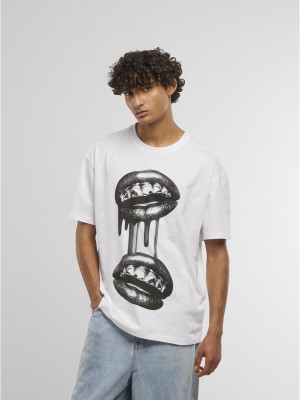 Тениска Grillz Lips Oversize Tee white XXL Тениска Grillz Lips Oversize Tee white XXL