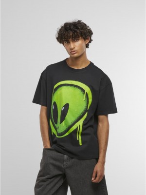 Тениска Dripping Alien Head Oversize Tee black XXL Тениска Dripping Alien Head Oversize Tee black XXL