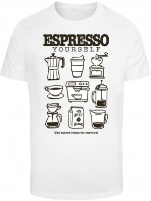 Тениска Espresso Yourself Coffee Tee white XXL Тениска Espresso Yourself Coffee Tee white XXL