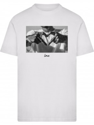 Тениска Heart Sign Tee white XXL Тениска Heart Sign Tee white XXL