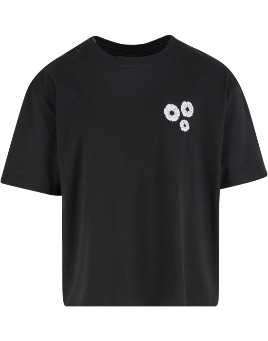 Тениска Bold Flowers Cropped Oversize Tee black XXL Тениска Bold Flowers Cropped Oversize Tee black XXL