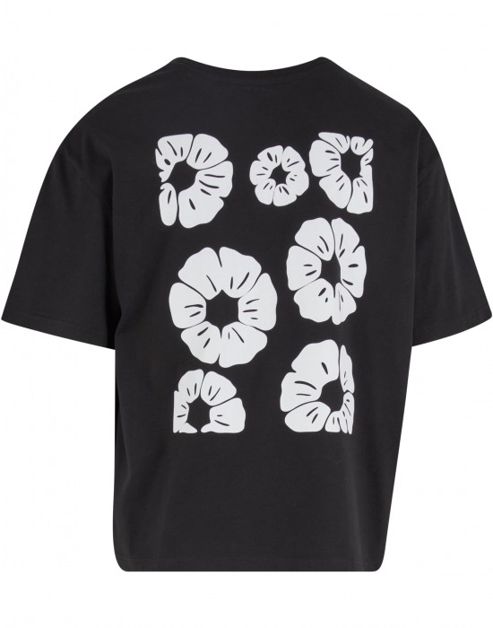 Тениска Bold Flowers Cropped Oversize Tee black XXL Тениска Bold Flowers Cropped Oversize Tee black XXL
