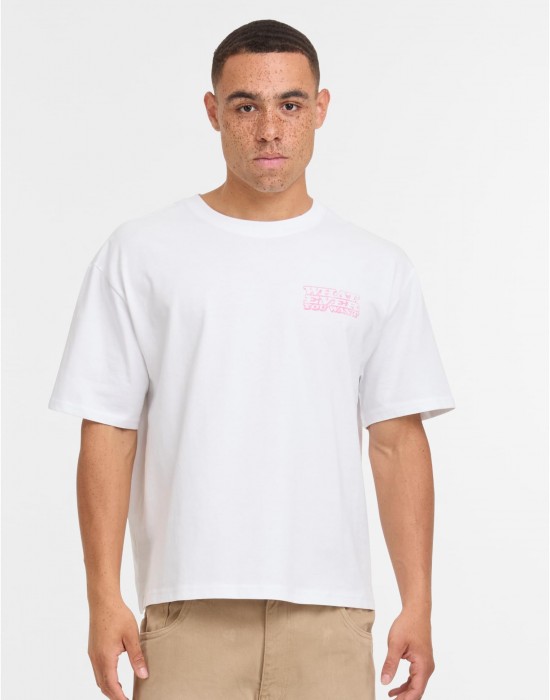 Тениска What Ever Car Cropped Oversize Tee white XXL Тениска What Ever Car Cropped Oversize Tee white XXL