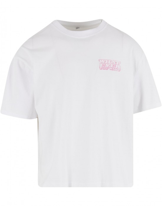 Тениска What Ever Car Cropped Oversize Tee white XXL Тениска What Ever Car Cropped Oversize Tee white XXL