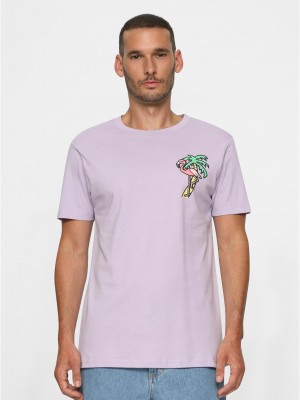 Тениска Flamingo T-Shirt Round Neck lilac XXL Тениска Flamingo T-Shirt Round Neck lilac XXL