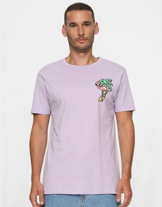 Тениска Flamingo T-Shirt Round Neck lilac XXL Тениска Flamingo T-Shirt Round Neck lilac XXL