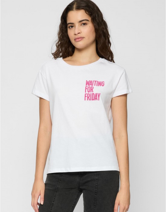 Тениска Waiting for Friday Tee white XXL Тениска Waiting for Friday Tee white XXL